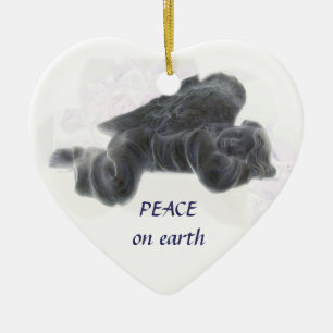 Peace on Earth Ceramic Tree Decoration