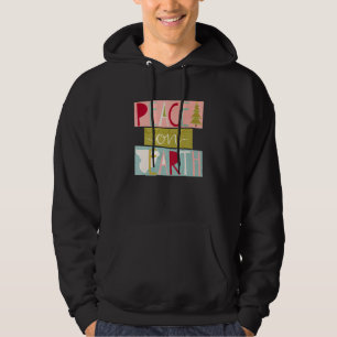 Peace On Earth Christian Believe Christmas Family  Hoodie