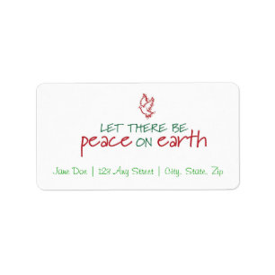 Peace on Earth Christmas Address Label