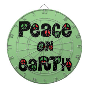 Peace On Earth Christmas Dartboard