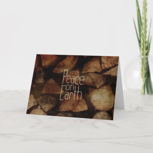 Peace On Earth Christmas Design  Card (Front)