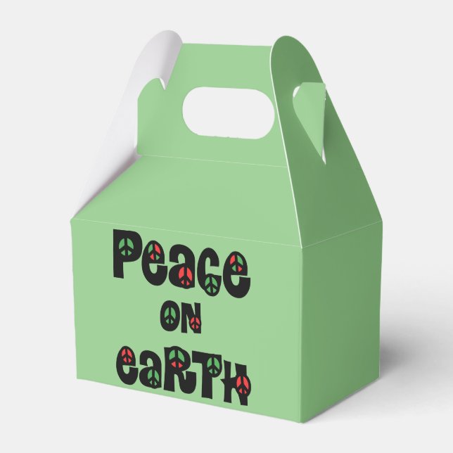 Peace On Earth Christmas Favour Box (Front Side)