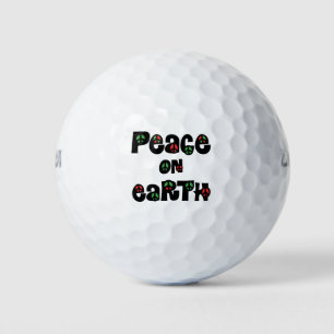 Peace On Earth Christmas Golf Balls
