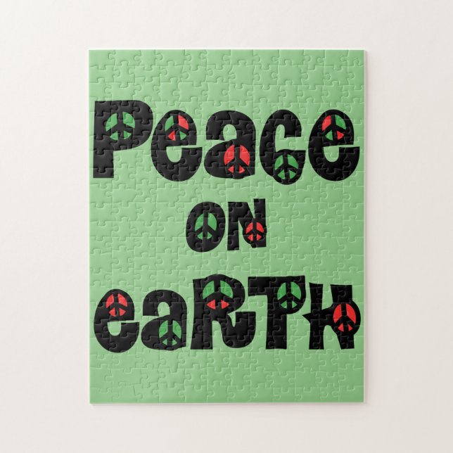 Peace On Earth Christmas Jigsaw Puzzle (Vertical)