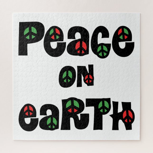 Peace On Earth Christmas Jigsaw Puzzle (Vertical)