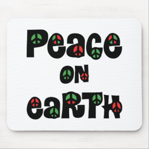 Peace On Earth Christmas Mouse Pad