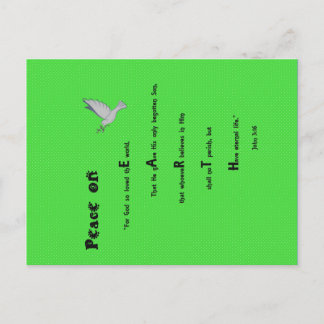 Peace on Earth Christmas Post Card