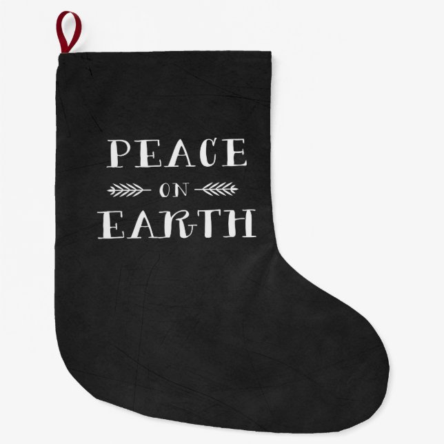 Peace on Earth Christmas Stocking (Front)