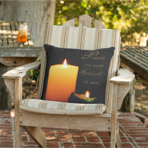 Peace on Earth Christmas Throw Pillow