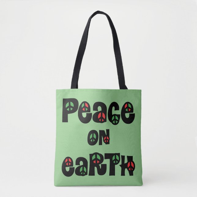 Peace On Earth Christmas Tote Bag (Front)