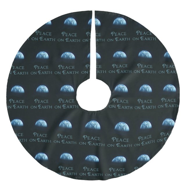 Peace on Earth Christmas Tree Skirt (Front)