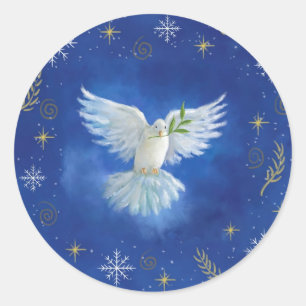 peace on earth classic round sticker