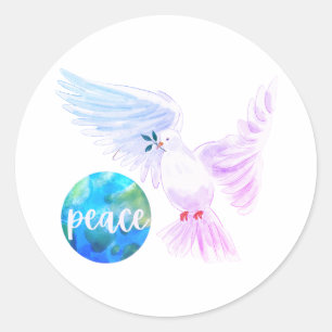 Peace on Earth  Classic Round Sticker