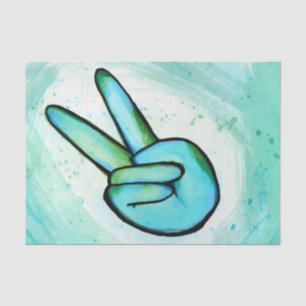 Peace on Earth Day Peace Sign Art Peaceful Tissue Paper