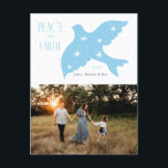 Peace on Earth  Dove Christmas Design  Holiday Postcard<br><div class="desc">Peace on Earth  Dove Christmas Design</div>