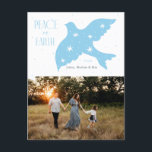 Peace on Earth  Dove Christmas Design  Holiday Postcard<br><div class="desc">Peace on Earth  Dove Christmas Design</div>