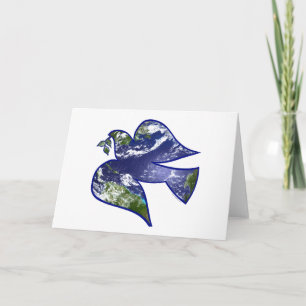 Peace on Earth Dove Holiday Card