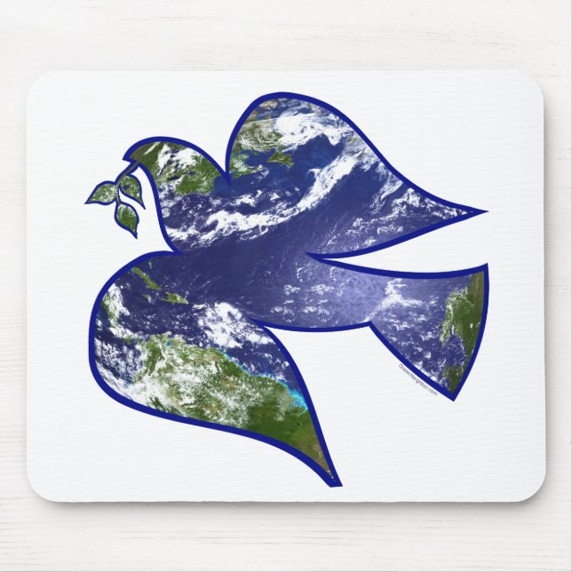 Peace on Earth Dove Mouse Pad (Front)