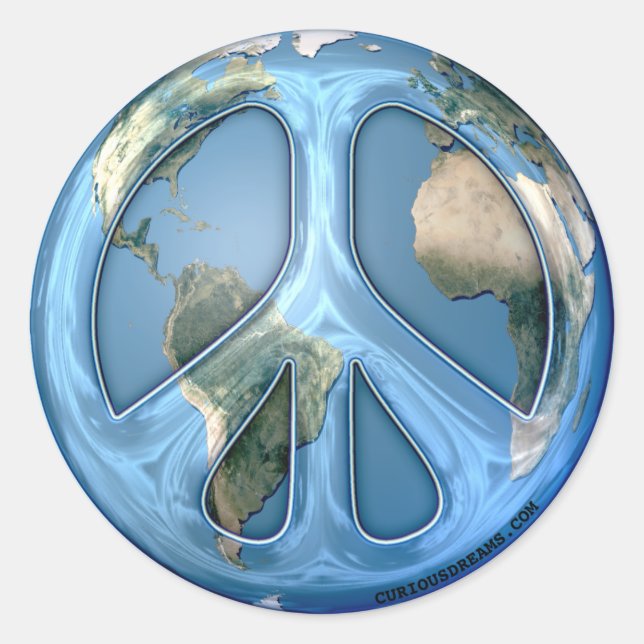 Peace on Earth Drk Sticker (Front)