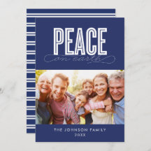 PEACE ON EARTH FAMILY PHOTO CHRISTMAS