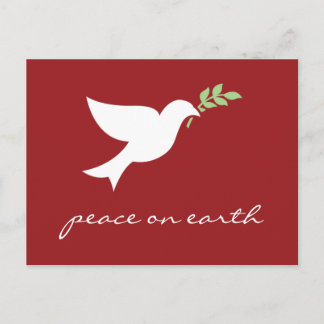 Peace On Earth Flat Holiday Card