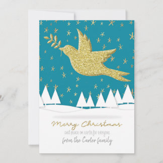 Peace on earth for everyone. holiday card