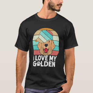 Peace On Earth Golden Retriever I Love My Golden R T-Shirt