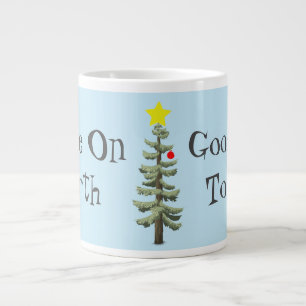 Peace On Earth, Goodwill To All at Christmas! Large Coffee Mug