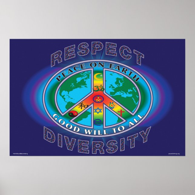 PEACE ON EARTH GOODWILL TO ALL POSTER (Front)