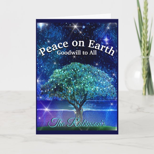 Peace on Earth Goodwill towards All Card (Front)