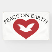 PEACE ON EARTH GROMMET Banner