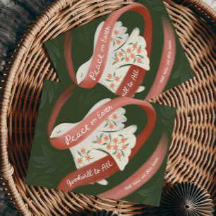 "Peace on Earth" Holiday Card with Dove