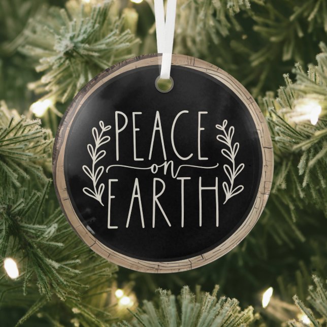 Peace On Earth Holiday Ornament (Insitu)