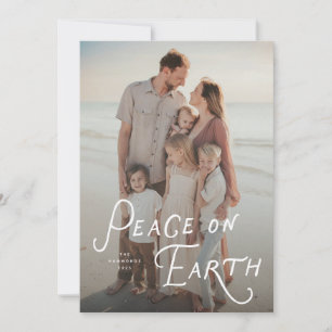 Peace on Earth Holiday Photo Card