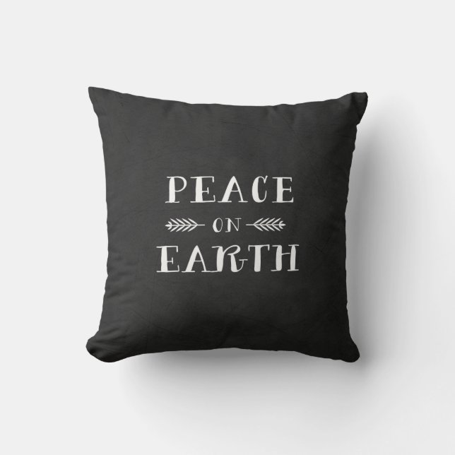 Peace on Earth Holiday Pillow (Front)