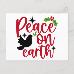 Peace on Earth Holiday Postcard