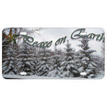Peace on Earth License Plate