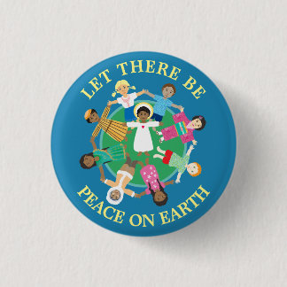 Peace on Earth Magnet 3 Cm Round Badge