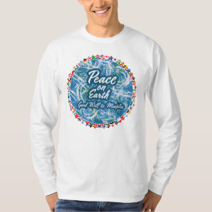 Peace on Earth Meeples Mens Shirt