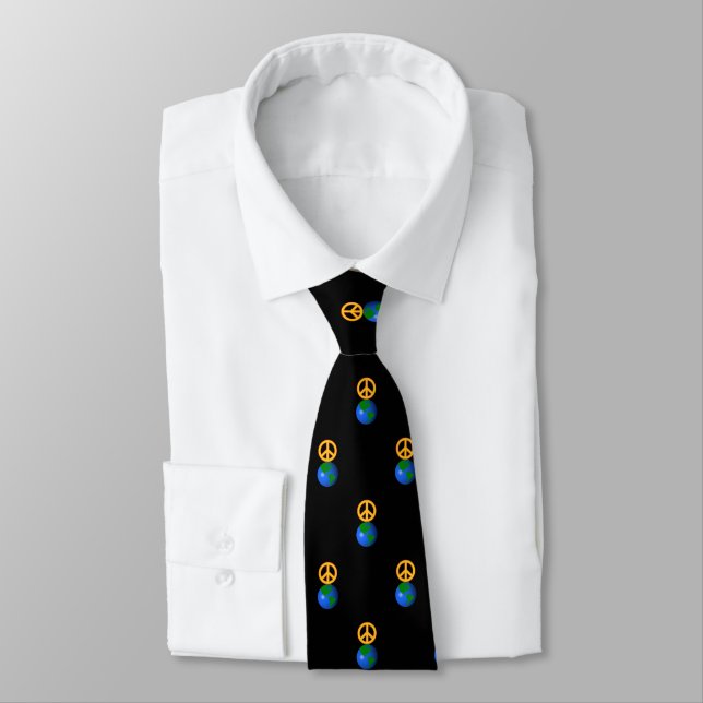 Peace On Earth Neck Tie (Tied)