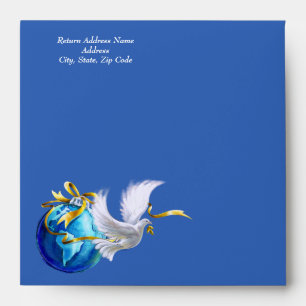 Peace on Earth. Peace Dove Holiday Envelopes