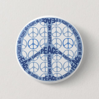 Peace On Earth Peace Sign 6 Cm Round Badge