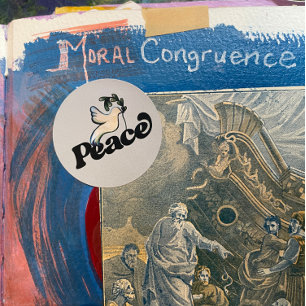 Peace on Earth Peaceful world design               Classic Round Sticker