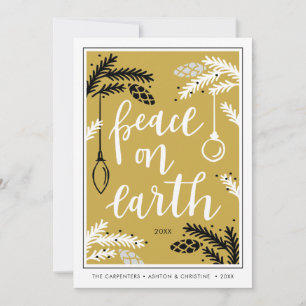 Peace on Earth Photo Holiday Card