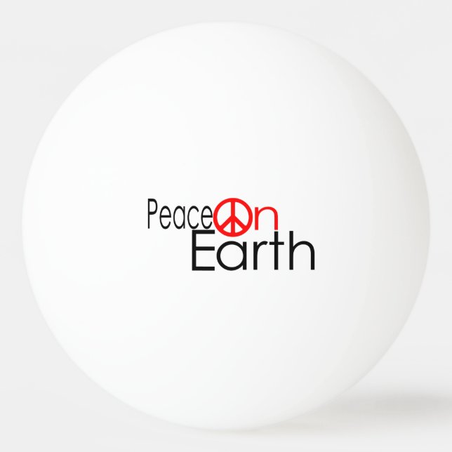 Peace on Earth Ping Pong Ball (Front)