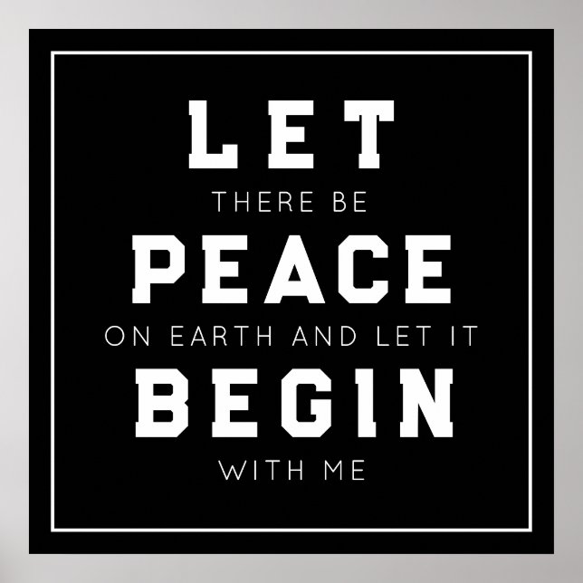 Peace On Earth Poster (Front)