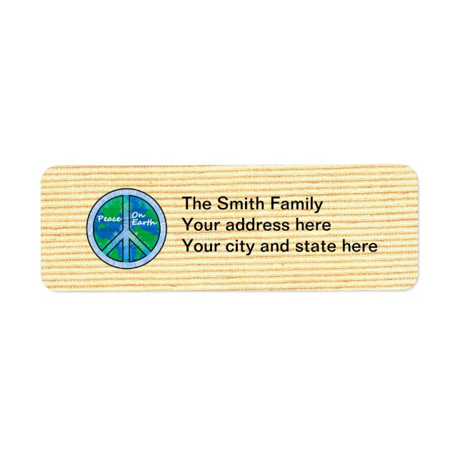 Peace on Earth Return Address Label (Front)