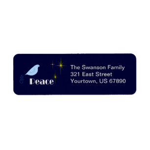 Peace On Earth Return Address Label