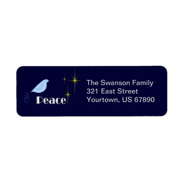 Peace On Earth Return Address Label (Front)