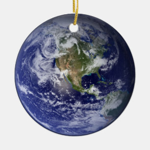 Peace on Earth Round Christmas Ornament